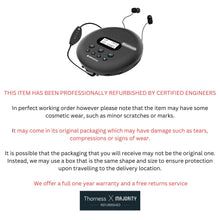 Load image into Gallery viewer, Bluetooth Portable CD Player with Speakers | Rechargeable Battery & 12 Hours of Playtime | Stereo Speakers & In-line Remote Headphones Included | AUX, Custom EQ Settings, Anti-Skip | Oakcastle CD125