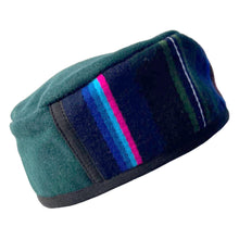 Load image into Gallery viewer, Handmade Nepalese Wool Green Smoking Cap, Lightweight, Stylish, with Traditional Tibetan Accents, Size 56cm, small