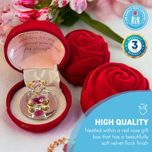 Load image into Gallery viewer, Glass bear in gift box for a special mum through and through