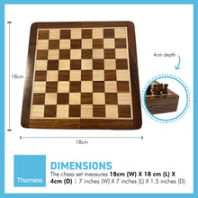 Load image into Gallery viewer, MAGNETIC WOODEN CHESS SET IN FOLDING CHESS BOARD BOX | Travel Games | Wooden Games | Travel Chess Set | Games | Board Games | Traditional Games |Strategic Games
