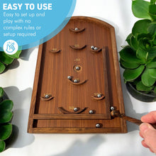 Load image into Gallery viewer, Classic Vintage Tabletop Trifle Game: Shuffleboard, Pinball & Bagatelle with Flick Stick - Retro Multi-Game Entertainment