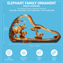Load image into Gallery viewer, Elegant Freestanding Elephant Family Decorative Display Ornament