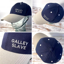 Load image into Gallery viewer, Galley Slave Adjustable Navy Blue Baseball Cap, classic unisex cotton hat for casual, sports & outdoor wear