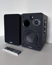 Load image into Gallery viewer, Majority BOOKSHELF PASSIVE SPEAKERS |Hi-Fi Stereo Speakers Pair for Tuners Hi-Fi systems with build in amplifiers | Stereo 2.0, 60W RMS | Solid Build and Compact Size D70X Passive BLACK