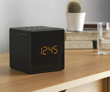 Load image into Gallery viewer, Sony Black ICF-C1B Cube FM/AM Clock Radio with LED Alarm | Stylish and simple design with few buttons for easy operation.