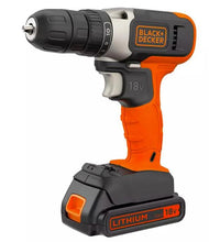 Load image into Gallery viewer, Black + Decker 18V Lithium-ion Drill Driver with Accessories
