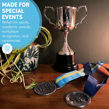 Load image into Gallery viewer, The 30cm Silver Trophy Cup – Aluminium with a Contrasting Black Base