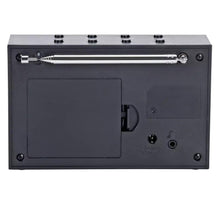 Load image into Gallery viewer, Bush Black Portable DAB / FM Radio | 10 DAB + 10 FM Station presets | Backlit easy to read dot matrix display