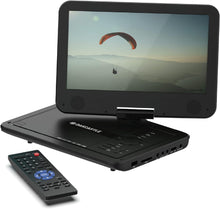 Load image into Gallery viewer, 12” Portable DVD Player | Rechargeable DVD Player Portable with 10.5 inch HD Swivel and Flip Screen | Mains or Car Powered, Region Free, Anti-Shock Protect, Remote Control | Oakcastle DVD120
