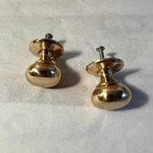 Load image into Gallery viewer, Mulberry Brass Knob | Set of 2 door knobs | Brass cupboard knobs | Cabinet hardware | Antique brass cupboard handles | Cupboard door handles | 30mm