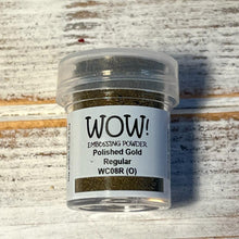 Load image into Gallery viewer, Wow! Embossing Powder 15ml | POLISHED GOLD REGULAR| Free your creativity and give your embossing sparkle