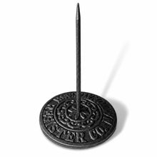 Load image into Gallery viewer, Vintage Cast Iron Bill Receipt Spike Paperweight Desk Accessory