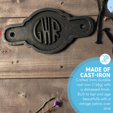 Load image into Gallery viewer, GWR Logo Railway Plaque, Antique Style Cast Iron Iconic Railway Memorabilia