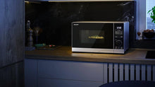 Load image into Gallery viewer, SHARP YC-PS254AU-S 25 Litre 900W Digital Microwave, 10 power levels, ECO Mode, defrost function, LED cavity light – Silver