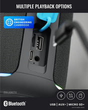 Load image into Gallery viewer, Refurbished Majority Move 2 PORTABLE SPEAKER Wireless Bluetooth 6.0, IP67 Waterproof & Dust-Resistant, 30W Sound, 30H Long Battery Life, USB-C Charging, LED Lights, Compact & Lightweight