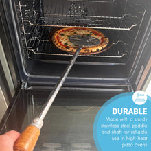 Load image into Gallery viewer, The 450mm Pizza Spinner Paddle – A Stainless Steel Pizza Turner with Wooden Handle
