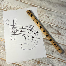 Load image into Gallery viewer, KENYAN BAMBOO FLUTE | Hand crafted wooden gifts | Wooden flute | Flute instrument | Musical gifts | Traditional instrument | 33cm (L)