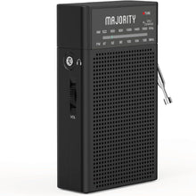 Load image into Gallery viewer, Rechargeable FM/AM Portable Radio | Radio with 10 Hours of Playback, USB Charging, Headphone Jack and Aerial | Majority Belford FM and AM Radio | Clear Sound Quality and Excellent Reception
