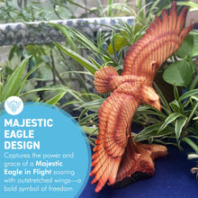 Load image into Gallery viewer, Flying Eagle Wood Effect Ornament