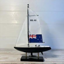 Load image into Gallery viewer, AMERICAS CUP MODEL YACHT - NZL 82 | Sailing | Yacht | Boats | Models | Sailing Nautical Gift | Sailing Ornaments | Yacht on Stand | 23cm (H) x 16cm (L) x 3cm (W)