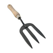 Load image into Gallery viewer, METAL GARDEN HAND FORK with WOODEN HANDLE | Gardeners Tools | Metal Fork | Hand Tools | Gardeners Gifts | Gardeners | Weeding