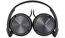 Load image into Gallery viewer, Sony Black ZX310 On-Ear Headphones | Metallic earcups | Padded earpieces | 1.2M Cord | Adjustable headband