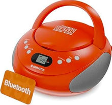 Load image into Gallery viewer, Oakcastle CD250 PORTABLE CD PLAYER BOOMBOX with Bluetooth & FM Radio | Red