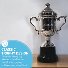 Load image into Gallery viewer, Elegant 20cm Silver Trophy Cup for Celebrating Achievements – Ideal Award for Sports, Competitions & Ceremonies