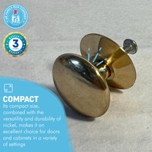 Load image into Gallery viewer, Cherema Brass Knob | Single door knob | Brass cupboard knobs | Cabinet hardware | Antique brass cupboard handles | Cupboard door handles | 30mm