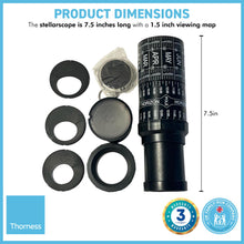 Load image into Gallery viewer, Stellarscope | Starter telescope | STELLARSCOPE STAR FINDER | Constellation finder | Monocular telescope | 7.5 inches long with 1.5 inches viewing map