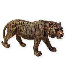 Load image into Gallery viewer, Handcrafted Bronze-Effect Tiger Statue - Elegant and Decorative Ornament for Home or Office Decor