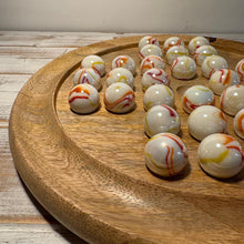 Load image into Gallery viewer, 30cm Mango Board Solitaire with Gelato 25mm Marbles