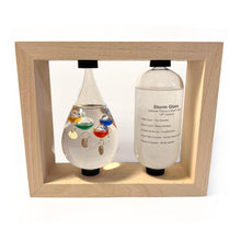 Load image into Gallery viewer, GALILEO WEATHER STATION | Glass thermometer | Weather forecaster | Weather gift | Glass Galileo with storm glass | Weather thermometer | 14cm (H)x 17cm (W) x 5cm (D)