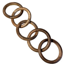 Load image into Gallery viewer, 5-Link Wooden Chain – Rustic Handcrafted Décor for Shelf, Wall, or Table