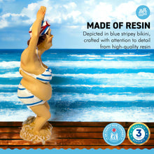 Load image into Gallery viewer, CUTE OLD DEAR resin FIGURINE | Seaside ornament | bathroom ornaments | beach figurine | 15cm (H) | Swimmer | Old Deer | Timeless Treasures