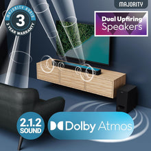 Load image into Gallery viewer, Majority Sierra Plus 2.1.2 𝗪𝗜𝗥𝗘𝗟𝗘𝗦𝗦 𝗦𝗢𝗨𝗡𝗗 𝗕𝗔𝗥 with Dolby Atmos - Black
