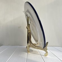 Load image into Gallery viewer, Set of 4 of Large 10-inch Metal Easel Brass Finish | Plate holder | Display stand | Metal Frame Holders for Photo Pictures Decorative Plate Dish | 25cm (H) x 15cm (Deep) | Picture Easel |Wedding tables