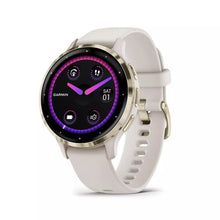Load image into Gallery viewer, Garmin Venu 3S, Soft Gold Stainless Steel Bezel, Ivory Case, Silicone Band, 41mm