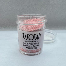 Load image into Gallery viewer, Wow! Embossing Powder 15ml | STRAWBERRY SPARKLE  regular | Free your creativity and give your embossing sparkle
