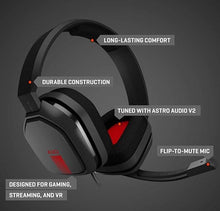 Load image into Gallery viewer, Astro Gaming A10 Wired Gaming Headset, Lightweight and Damage Resistant, ASTRO Audio, 3.5 mm Audio Jack, for Xbox Series X|S, Xbox One, PS5, PS4, Nintendo Switch, PC, Mobile - Black/Red Sony MDR-RF811RK Wireless Bluetooth TV Headphones On-Ear Black Audio