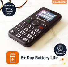 Load image into Gallery viewer, Dual Sim Basic Mobile Phone for seniors 4G, 64MB, 5 Day Battery, Oakcastle F300