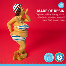 Load image into Gallery viewer, BLOWING A KISS CUTE OLD DEAR resin FIGURINE | Seaside ornament | bathroom ornaments | beach figurine | 15cm (H) | Swimmer | Old Deer | Timeless Treasures