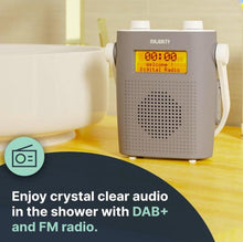 Load image into Gallery viewer, Majority Eversden Waterproof DAB Radio with Bluetooth | Portable IPX5 Shower DAB
