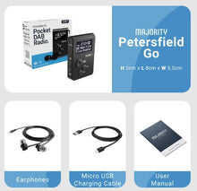 Load image into Gallery viewer, Majority Petersfield-Go Personal Digital DAB/DAB+/FM Radio, Active Sports Portable, Walk Run or Jogging, Rechargeable USB, Headphones Included