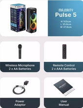 Load image into Gallery viewer, Refurbished Majority PULSE 5 ๐ ๐๐๐๐ฆ๐ข๐จ๐ก๐ ๐ฃ๐๐ฅ๐ง๐ฌ ๐ฆ๐ฃ๐๐๐๐๐ฅ with Powerful Bass โ Black