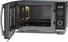 Load image into Gallery viewer, SHARP YC-QS204AU-B Compact 20 Litre 800W Digital FLATBED Microwave, 10 power levels, ECO Mode, defrost function, LED cavity light – Black