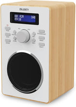 Load image into Gallery viewer, DAB/DAB+ Digital Radio | Solid Wood Cabinet | Kitchen & Bedside FM Radio with 20 Presets, Dual Alarm & Snooze Function | LED Display & 3.5mm Jack | MAJORITY Barton (Oak)