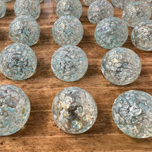 Load image into Gallery viewer, 30cm Diameter MANGO WOOD SOLITAIRE BOARD GAME with  SNOWFLAKE GLASS MARBLES | |classic wooden solitaire game | strategy board game | family board game | games for one | board games