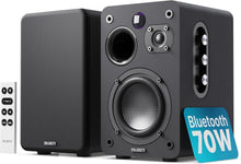 Load image into Gallery viewer, Majority Black D70X BLUETOOTHAVTIVE BOOKSHELF SPEAKERS – Powered Stereo, USB Playback & Charging, HDMI ARC, Optical, Phono, Aux, Turntable Compatible, Extra Bass
