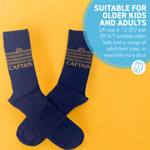 Load image into Gallery viewer, Novelty Captain Socks, Sailing Enthusiast Gift, Ankle Captain Socks